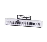 Electric Piano Professional 88 Keys Electronic Organ Portable Electronic Piano Adult Beginners Musical Keyboard(White,Set2)
