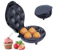 Electric Pie Maker - Double-Sided Non-Stick Mini Quiche and Pancake Baker with LED Light and Non-Slip Feet for Snacks and Desserts