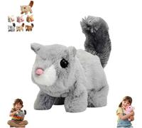 Electric Pig Plush Realistic Toy,2026 New Interactive Crawling Piglet,Electronic Plush Piggy Toy with Wagging Tail & Twitching Nose & Oink,Realistic Animated Walking Pig P-lush T-oy for Pets Lovers