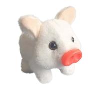 Electric Pig Plush Realistic Toy, 2026 New Interactive Crawling Piglet, Electronic Plush Piggy Toy with Wagging Tail & Twitching Nose & Oink, My Pet Pig That Acts Like a Real Pigs (D)