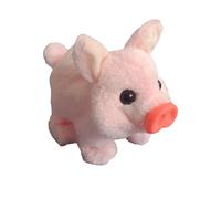 Electric Pig Plush Realistic Toy, Lifelike Animated Walking Pig Plushs Toy, Electronic Plush Piggy Toys Piglet That Walks, Wags Tail, Wiggles Nose (pink)