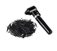 Electric Pigment Mixer for Tattoo Ink and Painting, Portable Black | Plastic Body, Rapid Even Blending, 100 Disposable Sticks Included, for Creative Studio Work and Mobile Artists