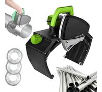Electric Pipe Cutter, Portable Hand-Held Tool with 15-400mm Cutting Range, Spark-Free, Burr-Free, Noise-Free for Copper, Steel, PVC
