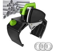 Electric Pipe Cutting Machine with Adjustable Speeds for Plumbing and DIY Projects, Portable Handheld Precision Tool for Copper, Brass, and PVC