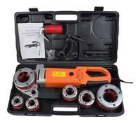 Electric Pipe Threader 2000W/2300W Machine with 6 Dies Set for 1/2" to 2" Pipes, Portable Handheld Ratchet Pipe Threading Kit for Quick and Easy Threading