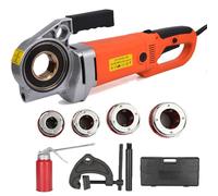 Electric Pipe Threader Kit, 2000W/2300W High Power Hand-Held Tool with Multiple Dies & Carrying Case for Iron and Plastic Pipes, Ideal for Industrial and Home Use