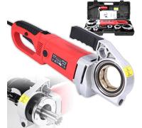 Electric Pipe Threader Kit, 2300W Industrial Strength Machine with Forward and Reverse Function, Includes Carrying Case, Suitable for Metal Pipe Cutting and Threading