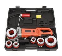 Electric Pipe Threader Kit, 2300W Portable Handheld Machine with 6 Dies, 1/2"-2" for Threading Galvanized, Iron & PP Pipes - Durable and Efficient