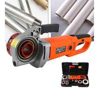 Electric Pipe Threader Kit - Hand Held Threading Machine with 6 Dies for Plumbing and Tapping Tool Set