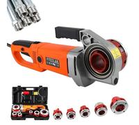 Electric Pipe Threader Kit, Heavy-Duty Hand-Held Machine 2300W with 6 Dies 1/2"-2" for Galvanized Iron and Steel Ratchet Pipe Threading