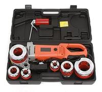 Electric Pipe Threader Kit with 6 Dies 1/2" Handheld Threading Tool for Pipes, Efficient Threading Set for Plumbing