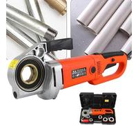 Electric Pipe Threader Kit with High Power Motor and Multiple Die Sizes, Portable Carrying Case Included for On-Site Use