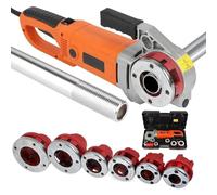 Electric Pipe Threading Machine - Heavy-Duty Handheld Power-Driven kit with Copper core Motor and Thread die, Portable Pipe Threading Machine.