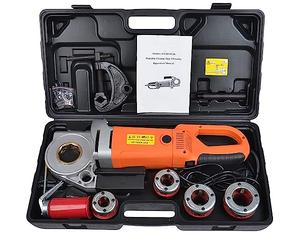 Electric Pipe Threading Machine, Heavy-Duty Handheld Power Transmission kit with Copper Motor, Carrying case