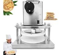 Electric Pizza Dough Press, 8.6" Commercial Roller Sheeter, 400 pcs/h, Stainless Steel for Flatbread & Pastry