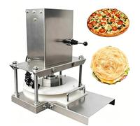 Electric Pizza Dough Roller Press, Commercial Dough Sheeter 400pcs/h, 25cm Flattening Machine for Pizza, Flatbread, Puff Pastry 25cm