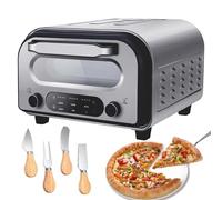 Electric Pizza Maker, Fast 90-Second Cooking with 6 Presets, LED Touchscreen for Easy Use, Perfect for Home Kitchens