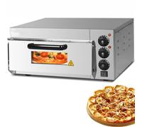 Electric Pizza Oven - Commercial Countertop Toaster Oven, Stainless Steel Single/Double Deck for Home & Restaurant, Perfect for Outdoor BBQ