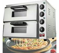 Electric Pizza Oven for Restaurant and Home, Stainless Steel Interior Pizza Toaster, Single Drawer Commercial Cooking Oven
