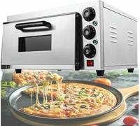 Electric Pizza Oven for Restaurant and Home, Stainless Steel Interior Pizza Toaster, Single Drawer Commercial Cooking Oven