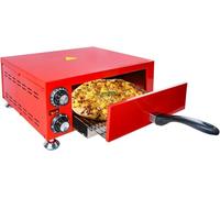 Electric Pizza Oven Indoor - 12-Inch Countertop Pizza Maker with Adjustable Temperature, 60-Minute Timer, Stainless Steel, Heats up to 300℃, Large Viewing Window
