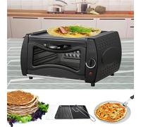 Electric Pizza Oven Indoor, 15L Countertop Tandoor Maker with Adjustable Temperature Control 50-400℃, Includes Disk Clamp & Pizza Peel