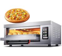 Electric Pizza Oven - Stainless Steel Countertop Maker for Indoor Baking, 220V, 3200W, Perfect for Cooking Pizza and Pretzels