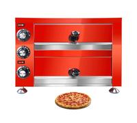 Electric Pizza Oven with Portable Countertop Design and Energy Efficient Double-Layer Construction
