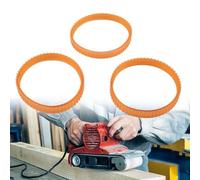 Electric Planer Drive Belt 238mm with Double Cog for 1900B 225007 N1923BD BKP180 FP0800 KP0810C Compatible Models, 3-Pack Polyurethane Ribbed Belt