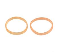 Electric Planer Drive Belt for 1911B Model - PU Double Cog Timing Belt, 268mm Perimeter, 9.6mm Width, 4mm Thickness, 2-Pack