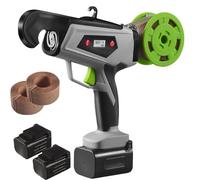 Electric Plant Tying Machine, Automatic Binding Tool with 2 Batteries, Quick 2-Second Binding for Climbing Plants, Grapes, Raspberries, Tomatoes, Vegetables, Flowers