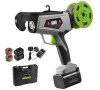 Electric Plant Tying Machine Garden Plant Tying Machine Electric Vineyard Bundling Tool Commercial Branch Tying Set for Plant Vegetable Grape Maximum Binding Diameter 25mm, 2 Batteries