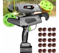 Electric Plant Tying Machine - Led Display Vine Tying Tool for Grapes, Tomatoes, Cucumbers & Vining Vegetables - 3-8 Gear Adjustment, 25mm Max Bundling Diameter