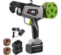 Electric Plant Tying Machine, Rapid Binding Tool with 2 Batteries, 2-Second Quick Tying for 25mm Diameter, for Grapes, Tomatoes, Cucumbers & Vegetables