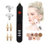 Electric Plasma Pen Mole Removal Dark Spot Remover Wart Freckle Skin Tag Tattoo Removal Tool for Home and Beauty Salon, 5 Level Speed, LCD Screen Display,Black