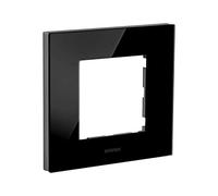 Electric Plate | Socket Cover | Switch for Socket | Switch Socket | Electrical Socket Cover | Plastic Plate | Wall Socket | Casual Single Plate with Switch Black Glass