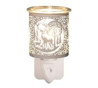 Electric Plug In Wax Melter 13cm - Deer Family Aroma Accessories White One Size