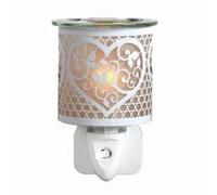 Electric Plug In Wax Melter 13cm - Heart Aroma Accessories White One Size