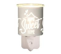 Electric Plug In Wax Melter 13cm White - Home Sweet Home Aroma Accessories White One Size
