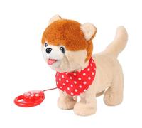 Electric Plush Dog, Soft Huggable Design, 20x15x28cm, Interactive Walking Plush Robots Dog Toys, Battery Powered Puppy, Fun Pretend Play Experience, For Kids Boys Girls