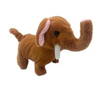 Electric Plush Elephant Toy - 20cm Talking Simulation Animal, Battery Powered Interactives Doll, Soft Stuffed | Elephants Toys for Sensory Development Kids Learning Playtime Gift
