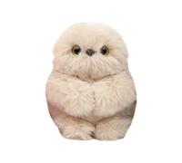 Electric Plush Owl Pendant, Cute Stuffed Robot Charm, Small Purse Decoration with Sound, Soft Fabric Animal Keychain Ornament, Fashion Bag with Cartoon Style, Room Display Accent for Shelf Table