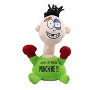 Electric Plush Vent Toy Comfortable Touching Punch Me Doll for Stress Relief No Battery Green, emotional vent doll