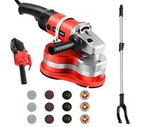 Electric Polisher Grinder Machine, 8” Concrete Floor Grinder with 3 Diamond Grinding Wheels, 2800W for Polishing Stone, Metal Descaling and Removing Thinset