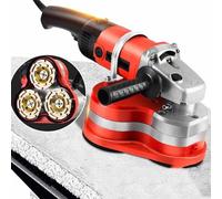 Electric Polisher Machine - Three-Heads Portable Floor Grinder, High-Temperature Resistant Cement Ground Polishing Equipment, Tri-Axis Structure