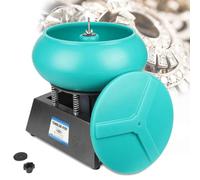 Electric Polisher, Professional Rock Tumbler Kit, 17 Inch Vibration Rock Tumbler Bowl Tumbling Polishing Machine, for Grinding and Polishing Workpiece Surface, Jewelry Accessories