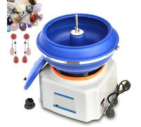 Electric Polisher, Professional Rock Tumbler Kit, 6.2L Vibrating Polisher for Grinding and Polishing Workpieces, Ideal for Jewelry Accessories and Craft Projects