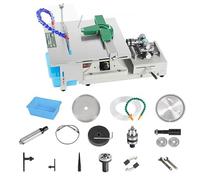 Electric Polishing Machine 1950W, 800-12000 R/min Multi-Functional 6-in-1 Gem Grinding Machine for Cutting, Punching, Engraving, and Polishing