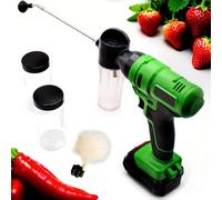 Electric Pollination Tool - Durable Stainless Steel Nozzle with 2 Batteries for Greenhouse, Strawberries, Peppers - Efficient Electric Tomato Pollen Kit