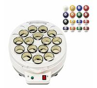 Electric Pool Balls Cleaner - 16/22 Balls Billiard Ball Polisher with Magnetic Power-Off, Touchscreen Control, 110V 180W for Snooker & Pool Rooms